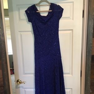 Blue prom dress